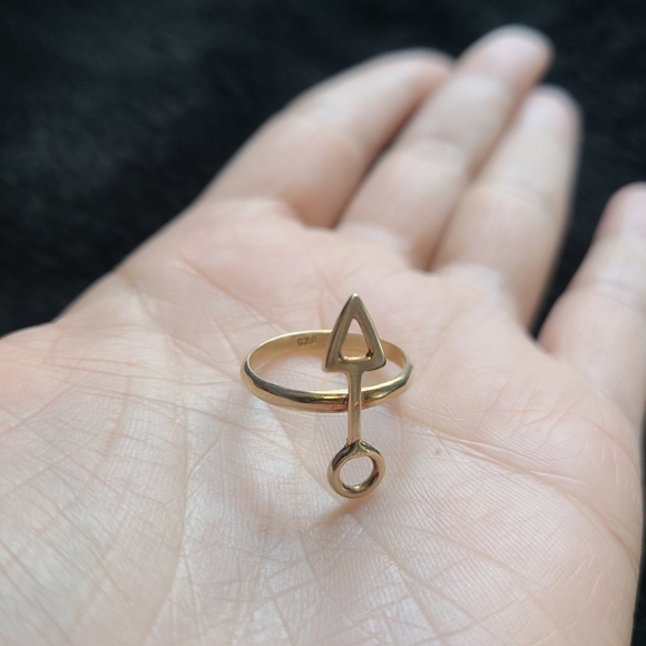 Arrow gold filled ring - Picture 3 of 4